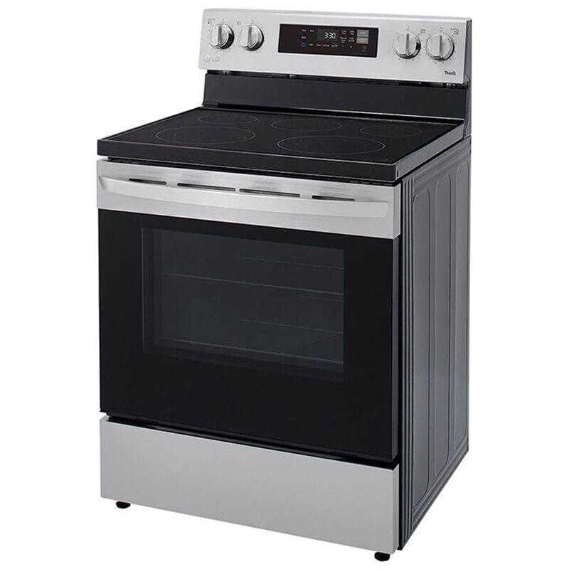 LG LREL6321S 30 in. 6.3 cu. ft. Smart Electric Range with Radiant Burners - Stainless Steel