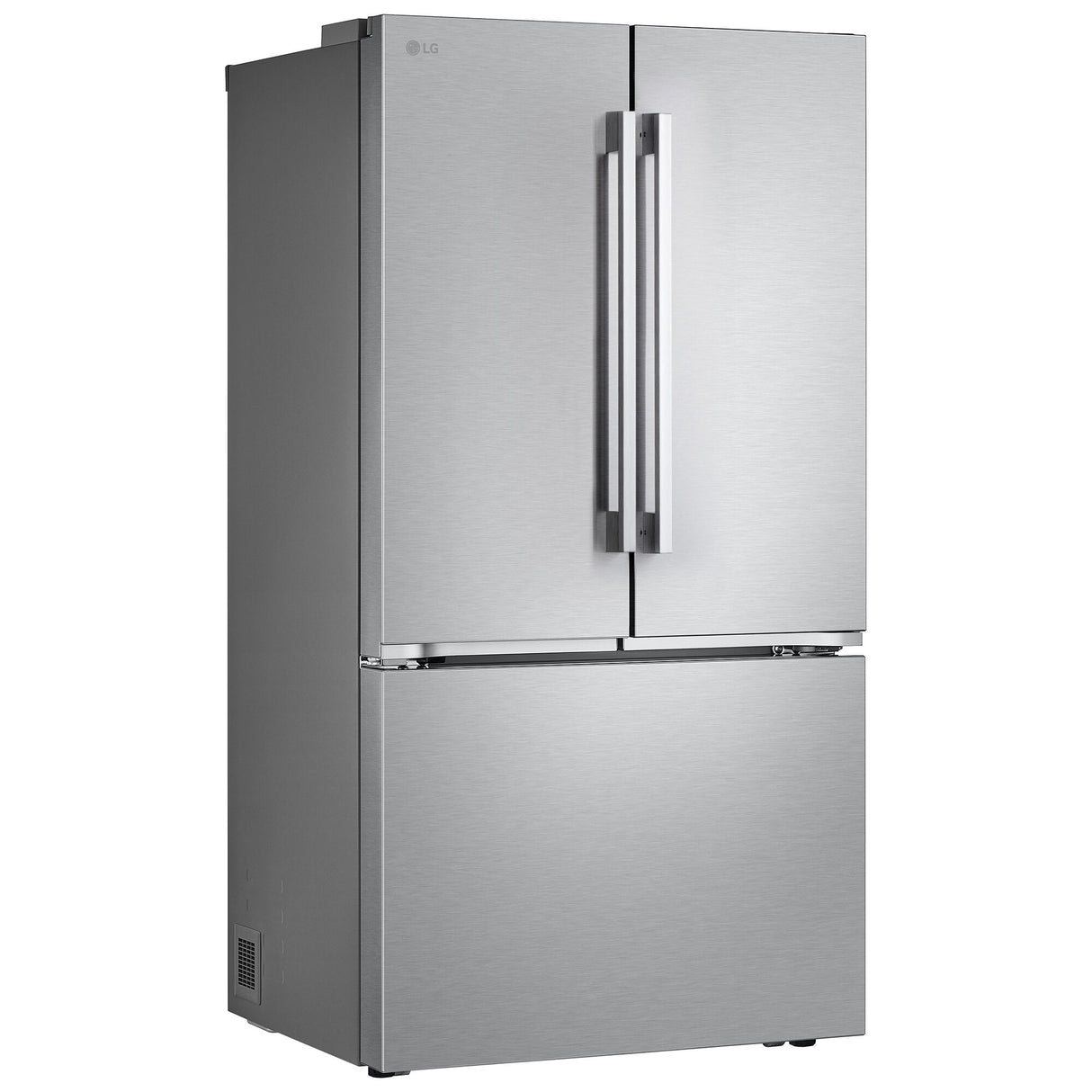 LG LRFLC2726S counter-depth French door refrigerator, product view 3