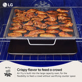 LG LSEL6337XE 30 in. 6.3 cu. ft. Smart Air-Fry True European Convection Slide-In Electric Range with Radiant Burners - PrintProof Stainless Steel
