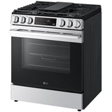 LG LSGL5833X 30 in. 6.3 cu. ft. Smart Air-Fry Standard Convection Slide-In Gas Range with 5 Sealed Burners & Griddle - PrintProof Stainless Steel