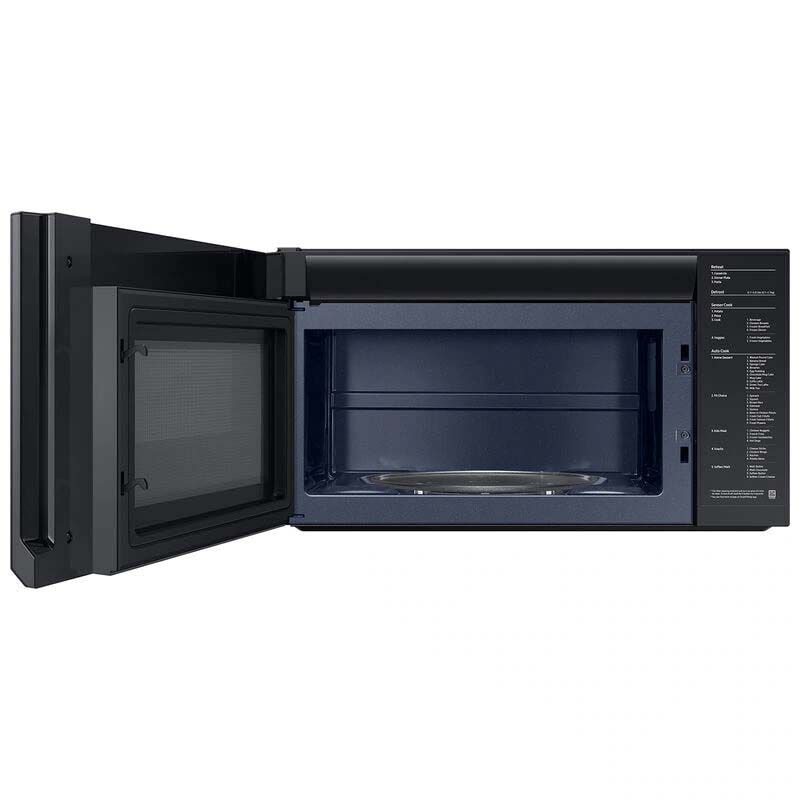 Samsung ME21DB630012 Bespoke 30 in. 2.1 cu. ft. 1000W Smart Over-the-Range Microwave with 400 CFM & Sensor Cooking - White Glass