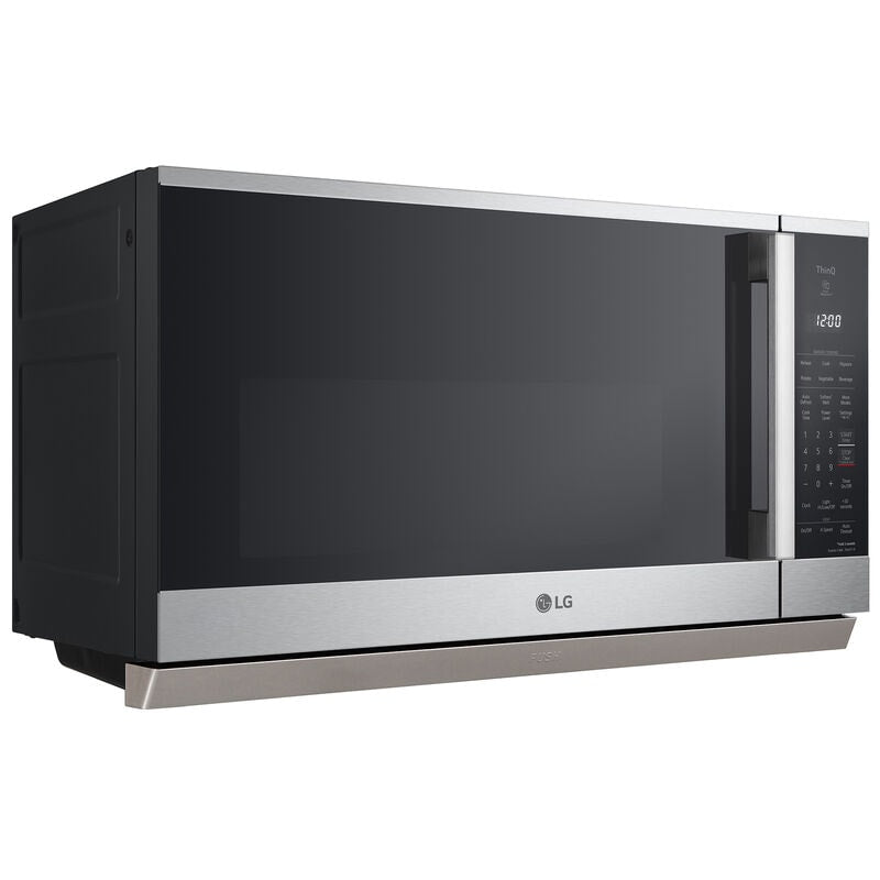LG MVEL2125X 30 in. 2.1 cu. ft. 1050W Smart Over-the-Range Microwave with 400 CFM & Sensor Cooking - PrintProof Stainless Steel