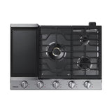 Samsung NA30N7755TS 30 in. 5-Burner Smart Natural Gas Cooktop with Griddle, Simmer Burner & Power Burner - Stainless Steel