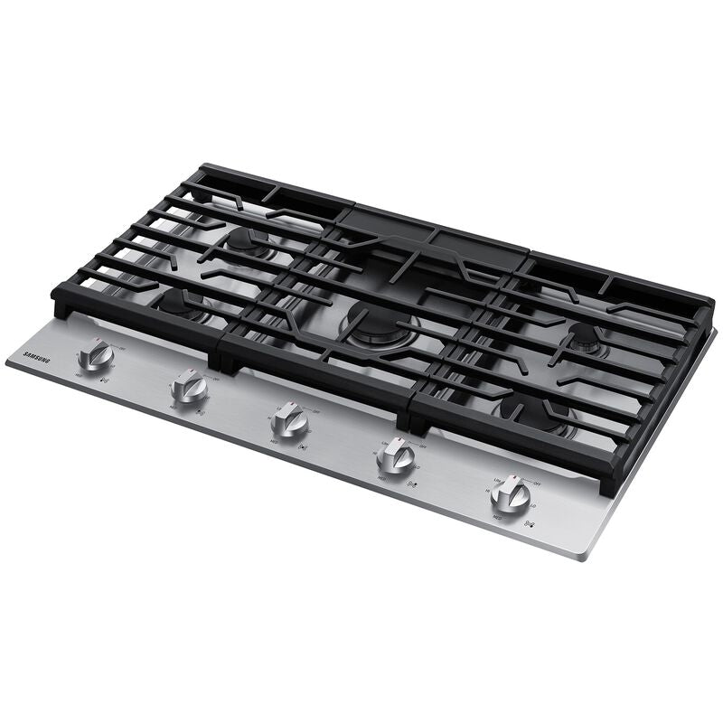 Samsung NA36R5310FS 36 in. 5-Burner Natural Gas Cooktop with Simmer Burner & Power Burner - Stainless Steel