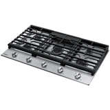 Samsung NA36R5310FS 36 in. 5-Burner Natural Gas Cooktop with Simmer Burner & Power Burner - Stainless Steel