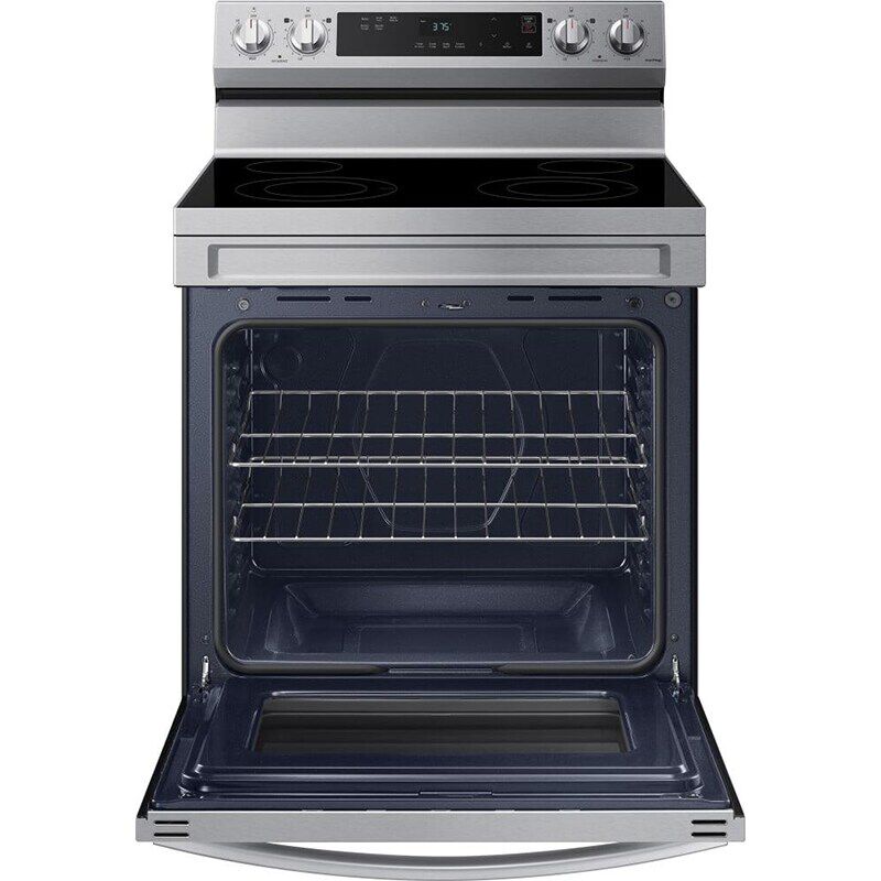 Samsung 30 in. 6.3 cu. ft. Smart Electric Range with Smoothtop Burners - Stainless Steel