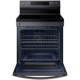 Samsung 30 in. 6.3 cu. ft. Smart Air Fry Standard Convection Electric Range with Smoothtop Burners - Fingerprint Resistant Black Stainless Steel