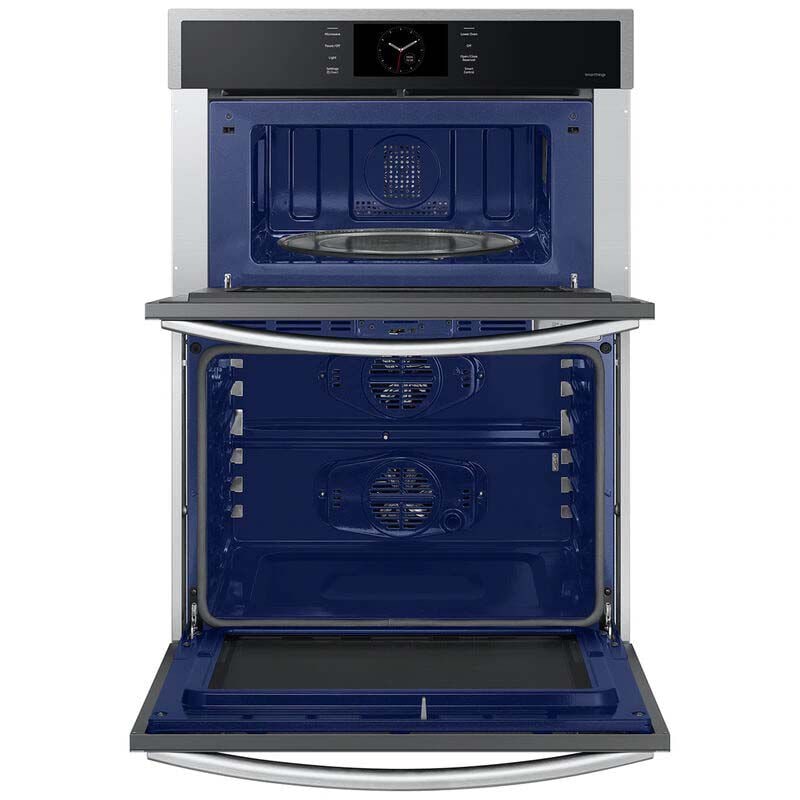Samsung NQ70CG600DSR 30 in. 7 cu. ft. Smart Speed/ Steam Electric Microwave/Wall Oven Combo with Dual Convection & Sensor Cooking - Stainless Steel