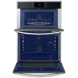 Samsung NQ70CG600DSR 30 in. 7 cu. ft. Smart Speed/ Steam Electric Microwave/Wall Oven Combo with Dual Convection & Sensor Cooking - Stainless Steel