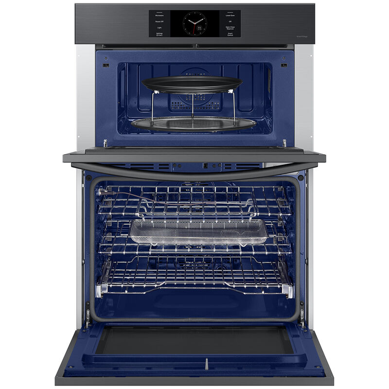 Samsung NQ70CG700DMT Bespoke 30 in. 7.0 cu. ft. Smart Speed/Steam Electric Microwave/Wall Oven Combo with Dual Convection & Sensor Cooking - Matte Black