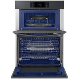 Samsung NQ70CG700DMT Bespoke 30 in. 7.0 cu. ft. Smart Speed/Steam Electric Microwave/Wall Oven Combo with Dual Convection & Sensor Cooking - Matte Black