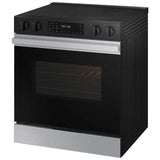 Samsung NSE6DG8300SR Bespoke 30 in. 6.3 cu. ft. Smart Air Fry Standard Convection Slide-In Electric Range with Radiant Burners - Stainless Steel