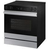 Samsung NSE6DG8700SR Bespoke 30 in. 6.3 cu. ft. Smart Air Fry True European Convection Slide-In Electric Range with Radiant Burners - Stainless Steel