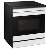Samsung NSI6DB950012 Bespoke 30 in. 6.3 cu. ft. Smart Air Fry True European Convection Slide-In Electric Range with 4 Induction Burners - White Glass
