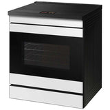 Samsung NSI6DB990012 Bespoke 30 in. 6.3 cu. ft. Smart Air Fry True European Convection Slide-In Electric Range with 4 Induction Burners - White Glass