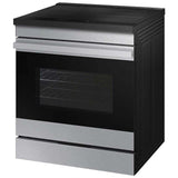 Samsung NSI6DG9500SR Bespoke 30 in. 6.3 cu. ft. Smart Air Fry True European Convection Slide-In Electric Range with 4 Induction Burners - Stainless Steel