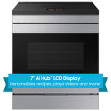 Samsung NSI6DG9900SR Bespoke 30 in. 6.3 cu. ft. Smart Air Fry True European Convection Slide-In Electric Range with 4 Induction Burners - Stainless Steel
