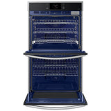 Samsung NV51CG600DSR 30 in. 10.2 cu. ft. Smart Top Control SteamElectric Double Wall Oven with Dual Convection - Stainless Steel