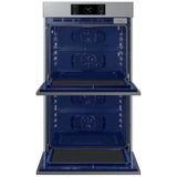 Samsung NV51CG700DSR Bespoke 30 in. 10.2 cu. ft. Smart Top Control SteamElectric Double Wall Oven with Dual Convection - Stainless Steel