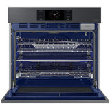 Samsung NV51CG700SMT Bespoke 30 in. 5.1 cu. ft. Smart Steam Electric Single Wall Oven with Dual Convection - Matte Black