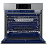 Samsung NV51CG700SSR Bespoke 30 in. 5.1 cu. ft. Smart Steam Electric Single Wall Oven with Dual Convection - Stainless Steel