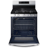 Samsung 30 in. 6 cu. ft. Smart Gas Range with 4 Sealed Burners & Griddle - Stainless Steel