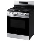 Samsung 30 in. 6 cu. ft. Smart Gas Range with 5 Sealed Burners & Griddle - Stainless Steel