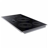 Samsung NZ36K7570RS 36 in. 5-Burner Smart Electric Cooktop with Simmer Burner & Power Burner - Stainless Steel