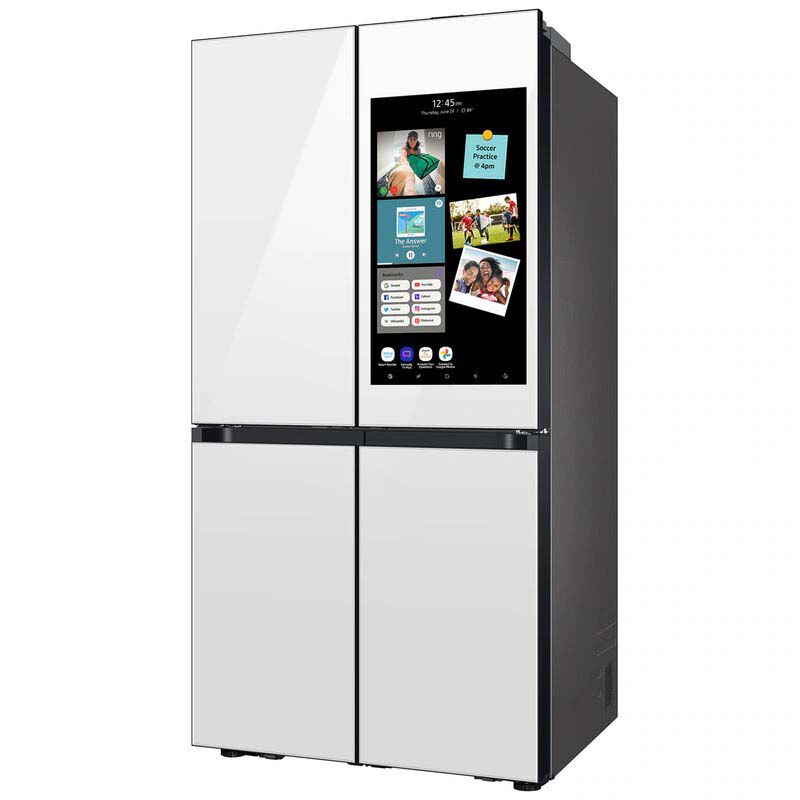Samsung RF29DB990012 Bespoke 36 in. 28.6 cu. ft. Smart 4-Door French Door Refrigerator with Internal Water Dispenser - White Glass