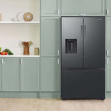 Samsung RF32CG5400MT 36 in. 30.5 cu. ft. Smart French Door Refrigerator with Ice & Water Dispenser - Matte Black Steel