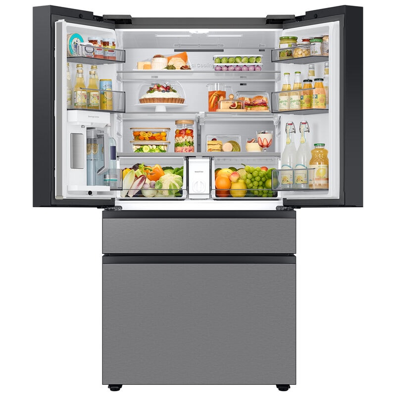 Samsung RF70F29DER Bespoke 36 in. 28.9 cu. ft. Smart 4-Door French Door Refrigerator with Internal Water Autofill Pitcher & Beverage Center - Fingerprint Resistant Stainless Steel