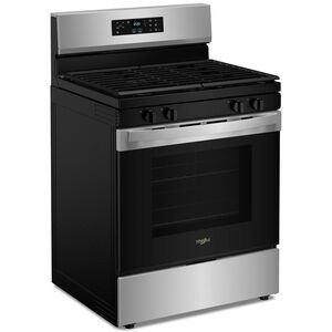 Whirlpool 30 in. 5 cu. ft. Gas Range with 4 Sealed Burners - Stainless Steel