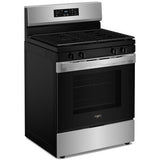Whirlpool 30 in. 5 cu. ft. Gas Range with 4 Sealed Burners - Stainless Steel