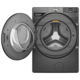 Whirlpool 27 in. 4.5 cu. ft. Smart Stackable Front Load Washer with FreshFlow Vent System, Sanitize & Steam Cycle - Volcano Black