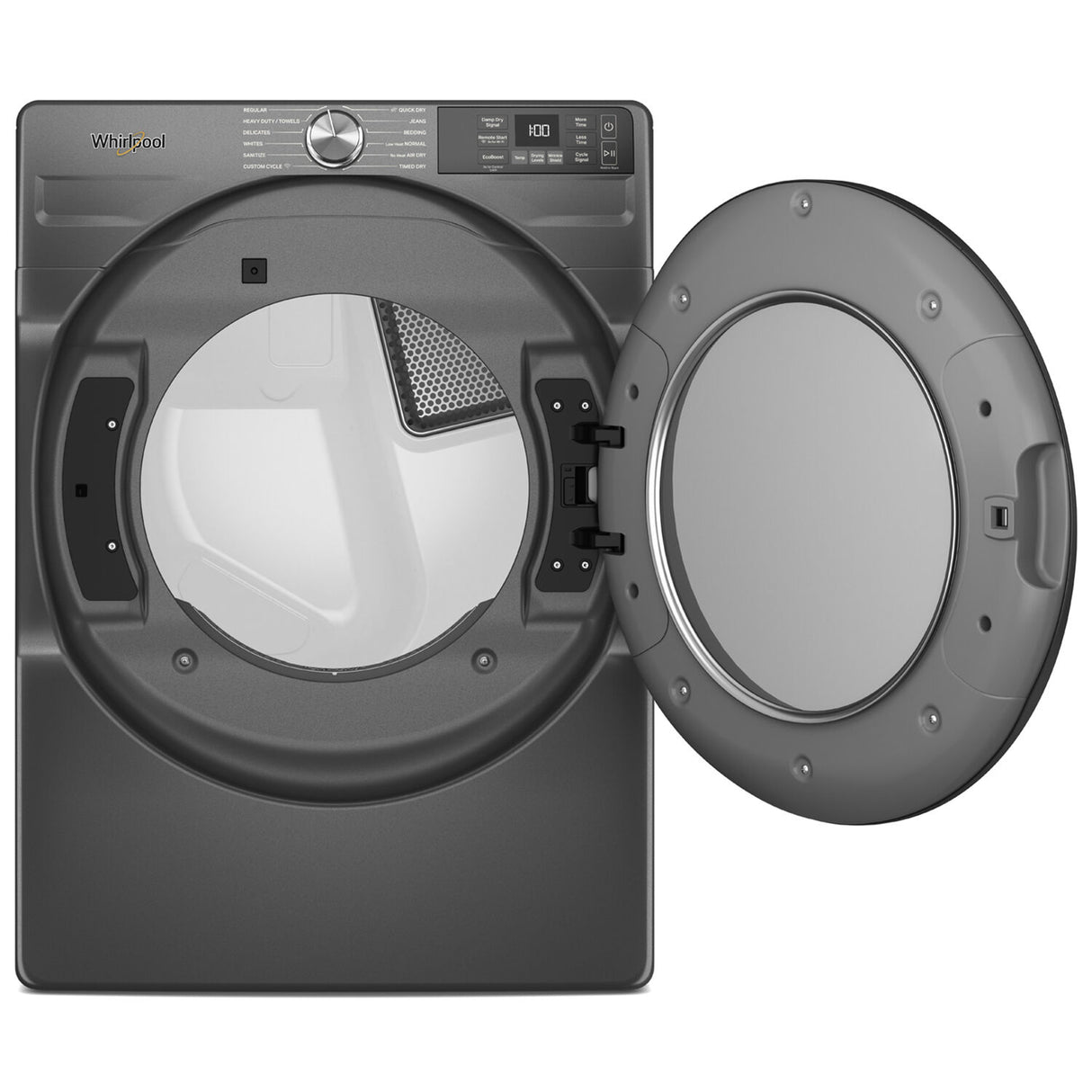 Whirlpool WGD5720RU Volcano Black smart gas dryer additional view