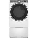 Whirlpool 27 in. 7.4 cu. ft. Smart Stackable Gas Dryer with Sensor Dry, Sanitize & Steam Cycle - White