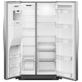 Whirlpool 36 in. 20.8 cu. ft. Counter Depth Side-by-Side Refrigerator with Ice & Water Dispenser - Fingerprint Resistant Stainless Steel