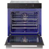 LG WSED3023B 24 in. 3 cu. ft. Smart Electric Single Wall Oven with True European Convection - Black