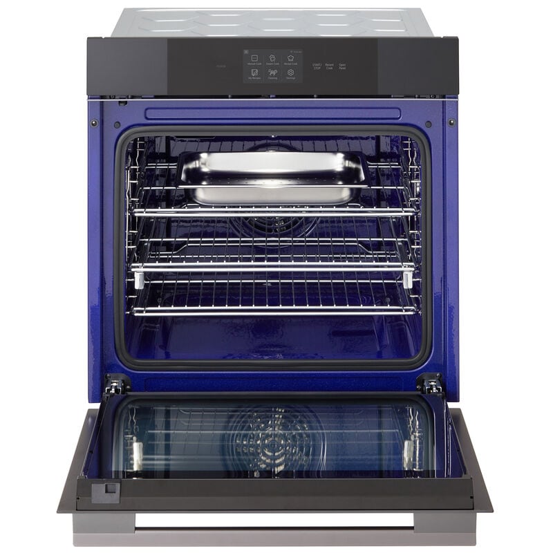 LG WSED3067M 24 in. 3 cu. ft. Smart Steam Electric Single Wall Oven with True European Convection - Matte Black