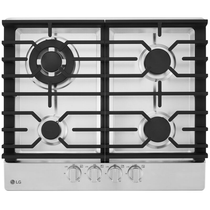 LG CBGD2414S 24 in. 4-Burner Natural Gas Cooktop - Stainless Steel