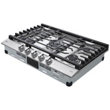 LG CBGJ3027S 30 in. 5-Burner Smart Natural Gas Cooktop with Griddle, Simmer Burner & Power Burner - Stainless Steel