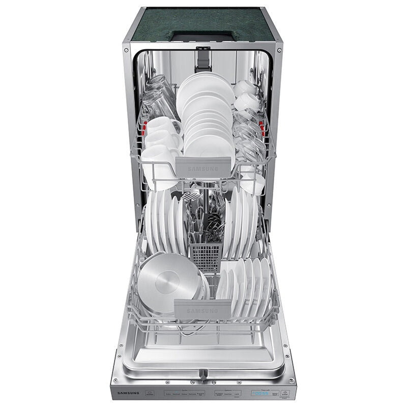 Samsung 18 in. Top Control Dishwasher with 46 dBa Sound Level, AutoRelease & Pocket - Fingerprint Resistant Stainless