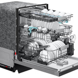 Samsung DW90F89T0USR Bespoke 24 in. Top Control Smart Dishwasher with 38 dBA Sound Level, 3rd-Rack, Smart Dry with AutoRelease Door & Pocket Handle - Fingerprint Resistant Stainless Steel