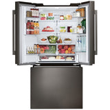 LG LF25H6330D 33 in. 24.5 cu. ft. Smart French Door Refrigerator with Ice & Water Dispenser - PrintProof Black Stainless Steel