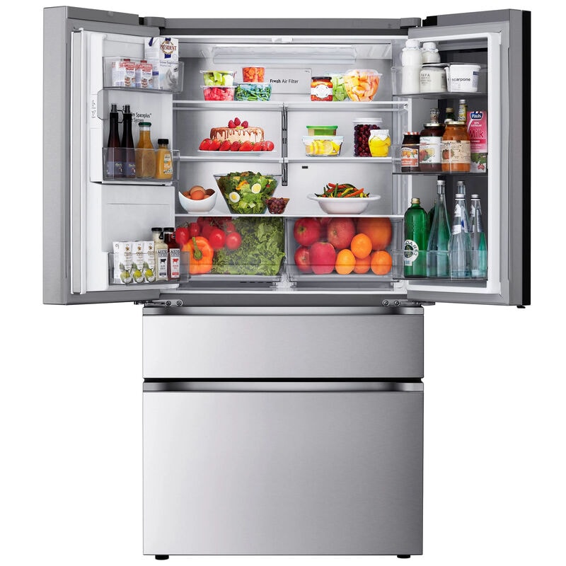 LG LF29S8365S 36 in. 28.6 cu. ft. Smart 4-Door French Door Refrigerator with MyColor InstaView, Ice & Water Dispenser - PrintProof Stainless Steel