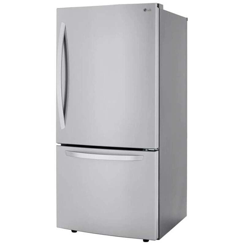 LG LRDCS2603S 33 in. 25.5 cu. ft. Bottom Freezer Refrigerator with Ice Maker - PrintProof Stainless Steel