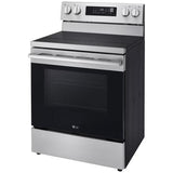 LG LREN6323YE 30 in. 6.3 cu. ft. Smart Air-Fry True European Convection Electric Range with Radiant Burners Stainless Steel