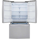 LG LRFCS29D6S 36 in. 28.7 cu. ft. Smart French Door Refrigerator with Ice Maker - Stainless Steel