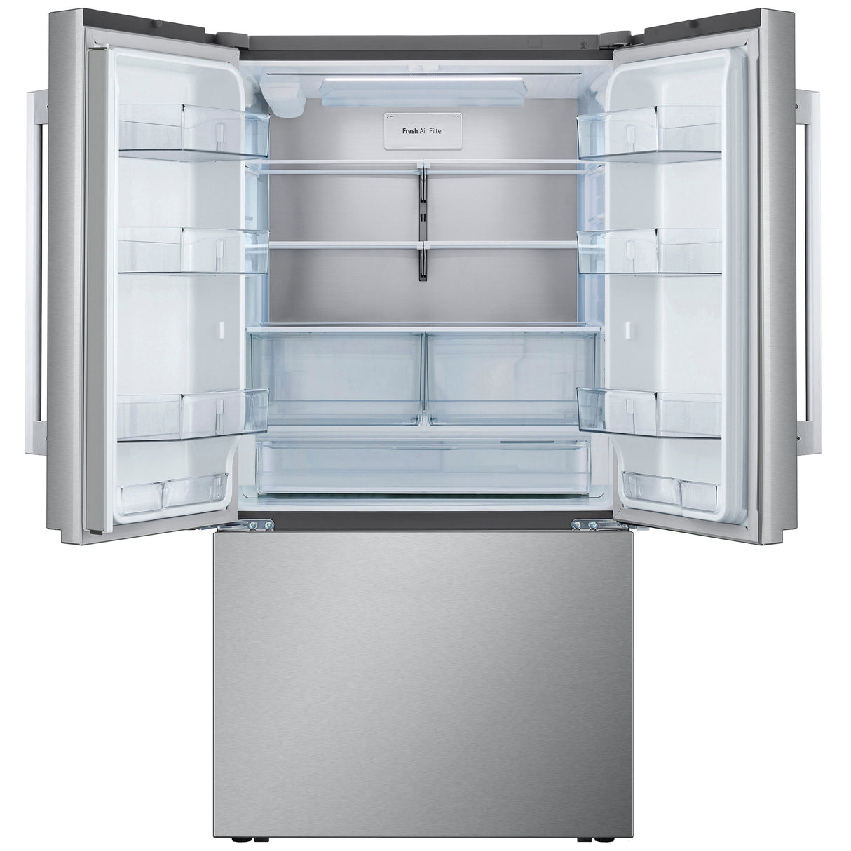 LG LRFLC2726S counter-depth French door refrigerator, product view 4