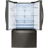LG LRFS28XBD 36 in. 27.7 cu. ft. Smart French Door Refrigerator with Ice & Water Dispenser - PrintProof Black Stainless Steel